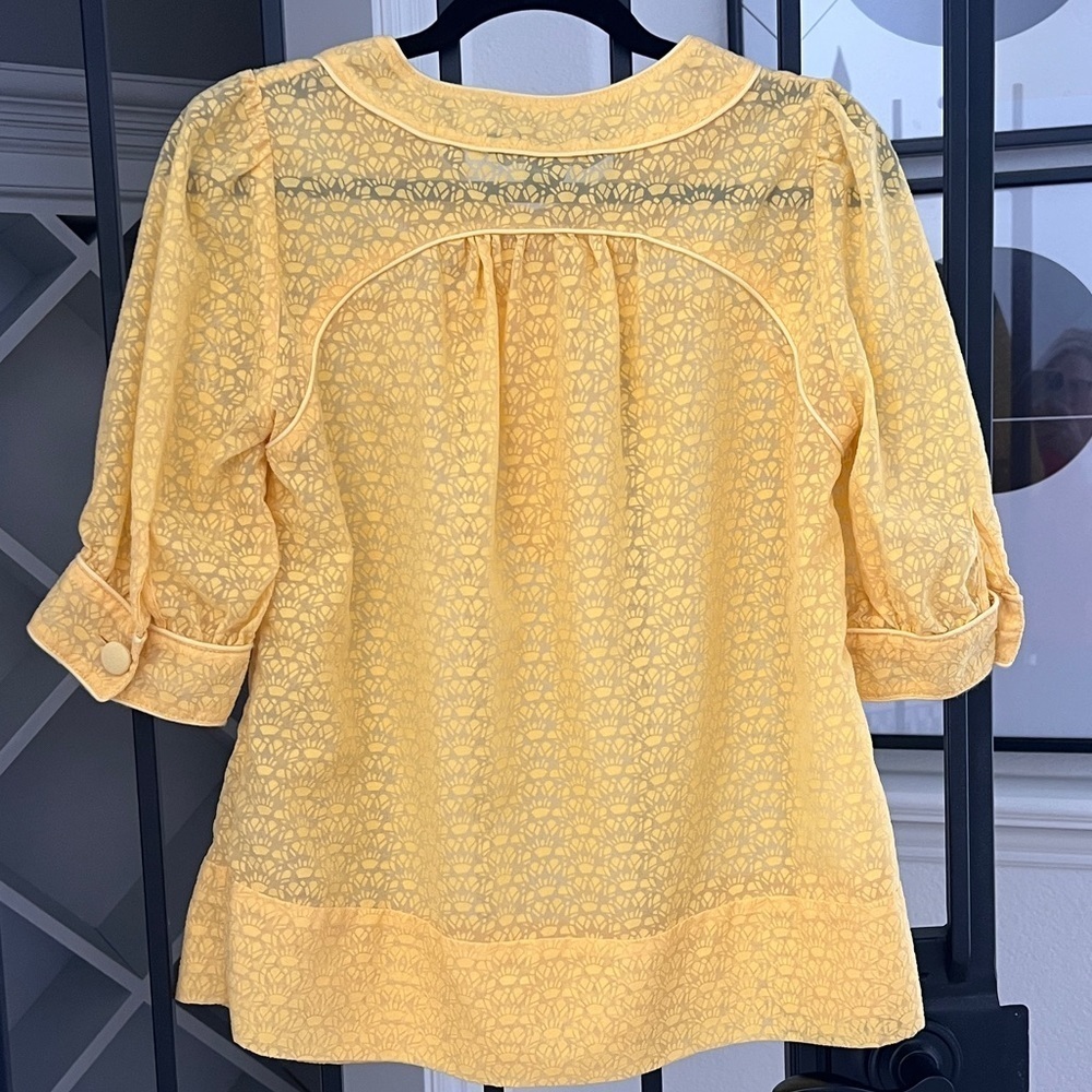French Connection Button Cuff Sleeve Top - Picture 7 of 7